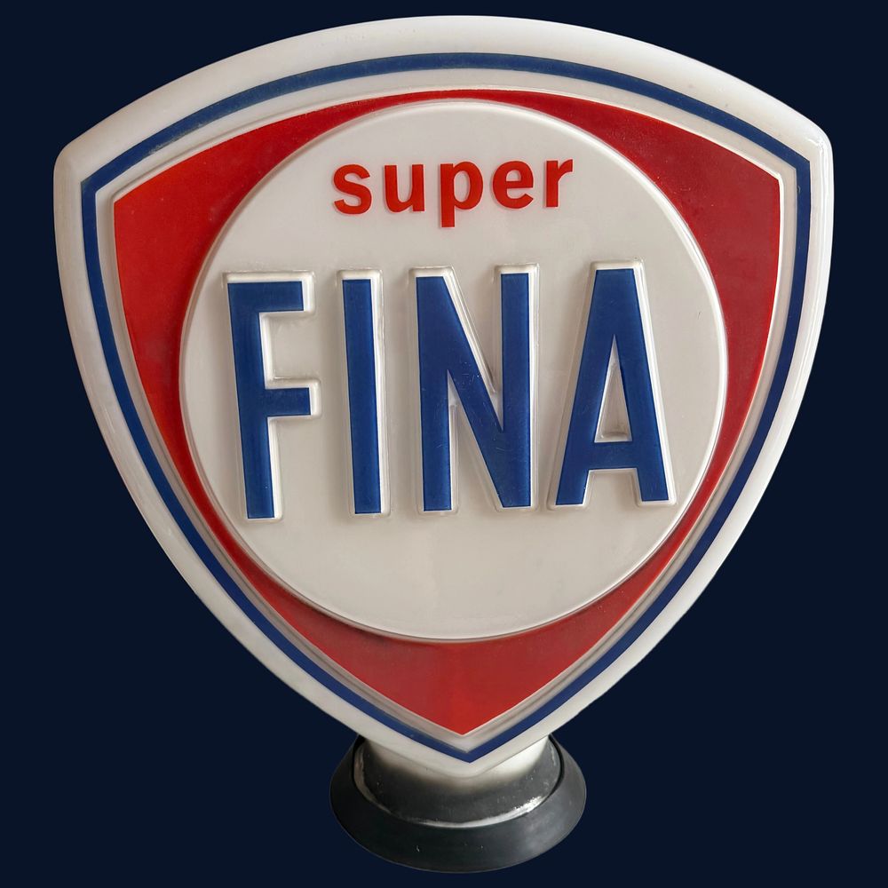 Lot 447: Super Fina Hailware Petrol Pump Globe