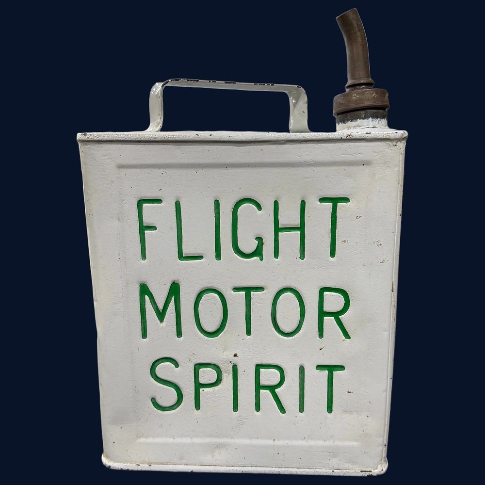 Lot 456: Flight Motor Spirit Two-Gallon Petrol Can