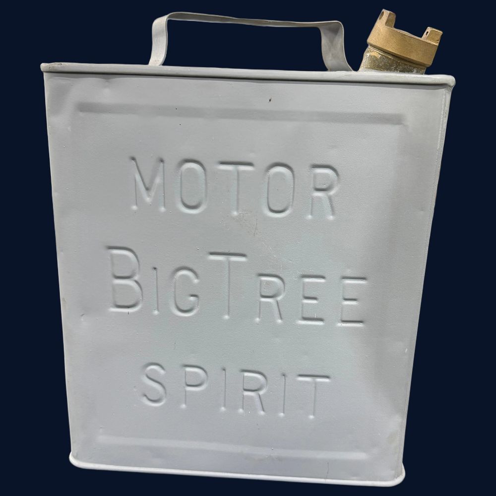 Lot 474: Big Tree Motor Spirit Two Gallon Petrol Can