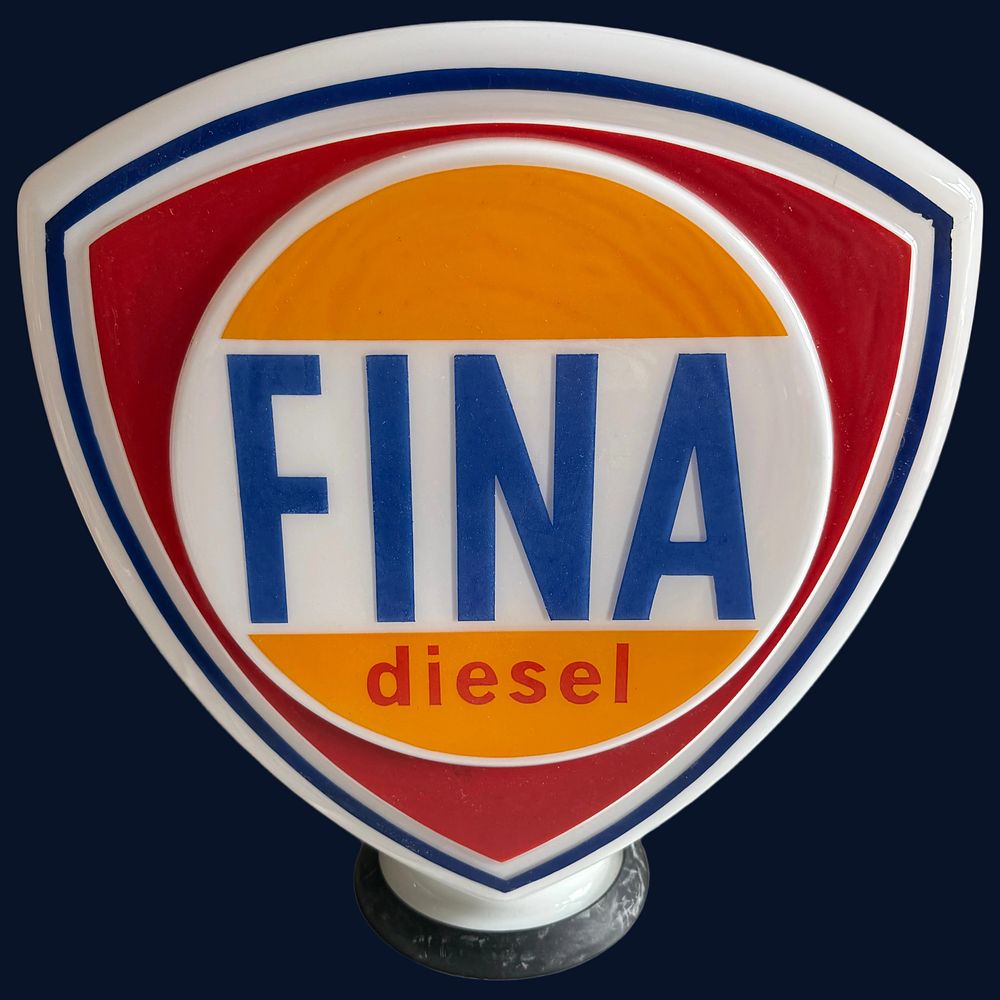 Lot 491: Fina Diesel Petrol Pump Globe