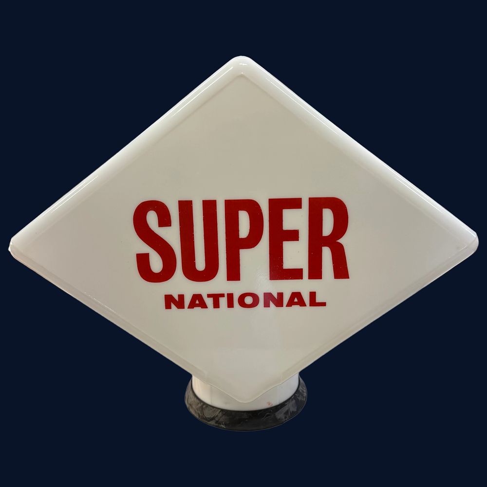 Lot 498: Super National Petrol Pump Globe