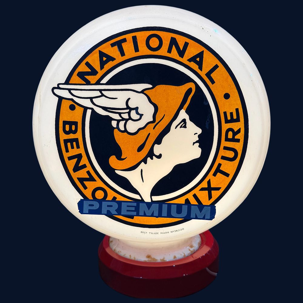 Lot 501: National Benzole Mixture Petrol Pump Globe