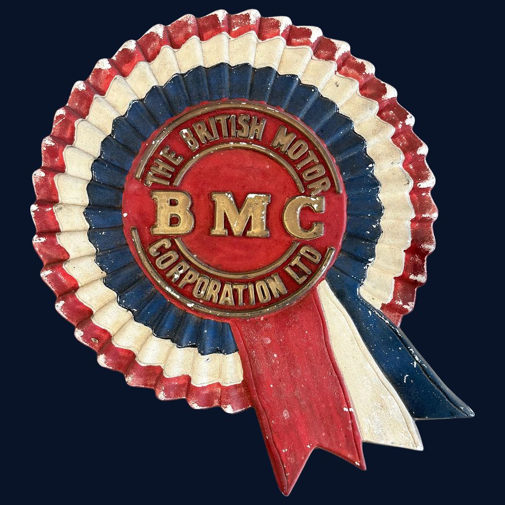 Lot 528: The British Motor Corporation Ltd Rosette Advertising Sign