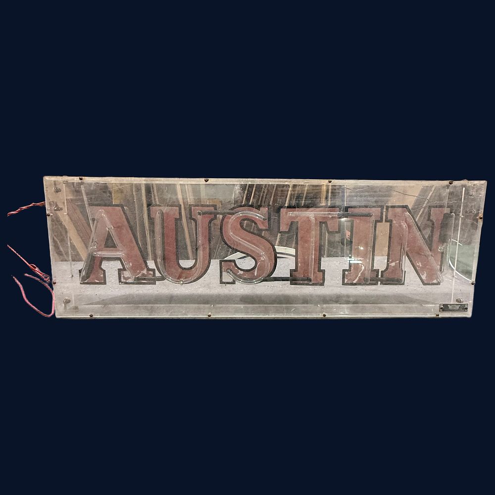 Lot 541: Austin Illuminated Advertising Sign
