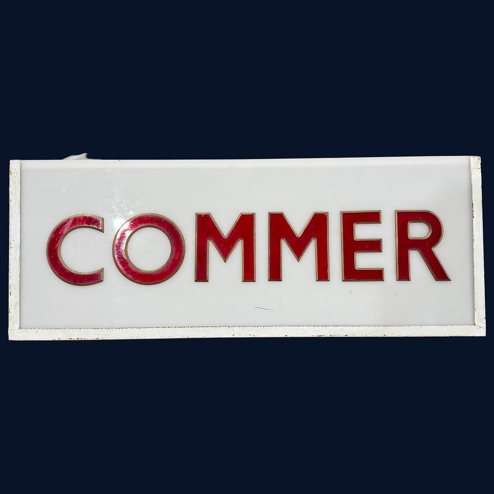Lot 543: Commer Illuminated Advertising Sign