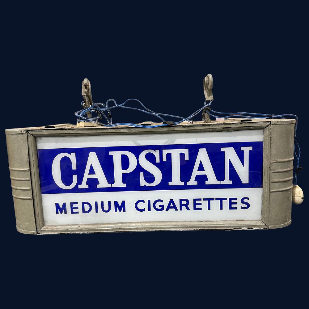 Lot 544: Capstan Illuminated Advertising Sign