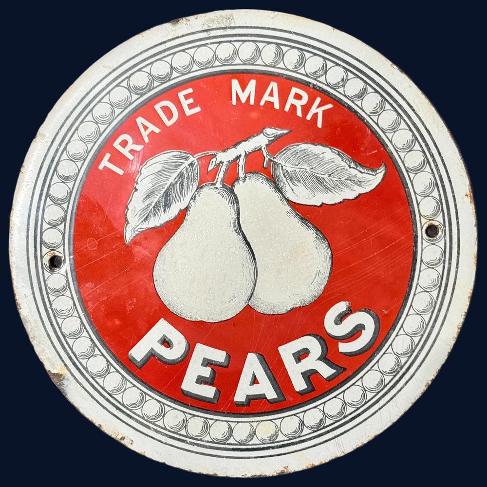 Lot 561: Pears Enamel Advertising Sign