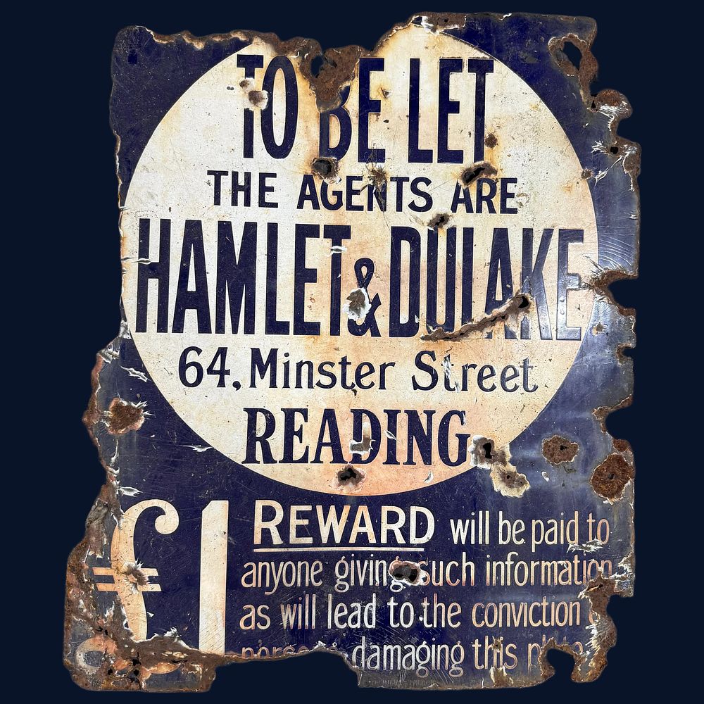 Lot 571: Hamlet & Dulake Enamel Advertising Sign