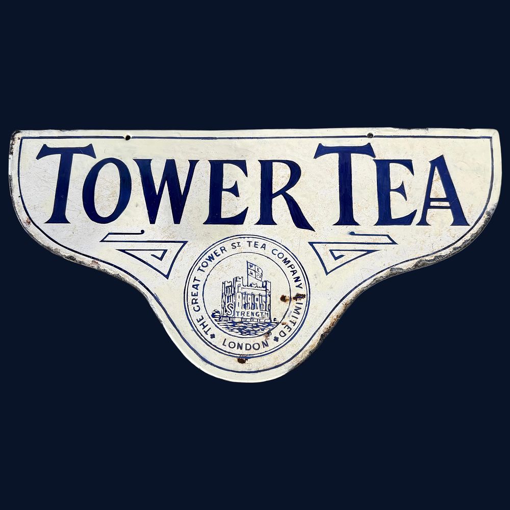 Lot 594: Tower Tea Enamel Advertising Sign