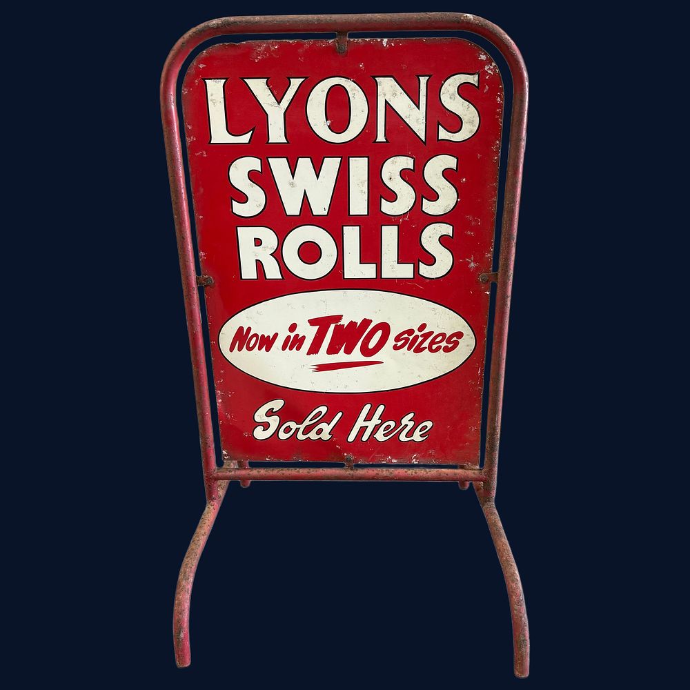 Lot 603: Lyons Swiss Rolls Advertising Sign