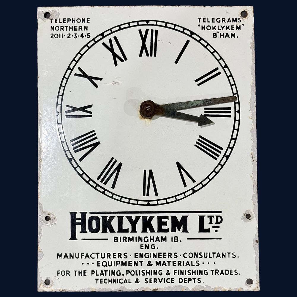 Lot 614: Hoklykem Ltd Enamel Advertising Sign