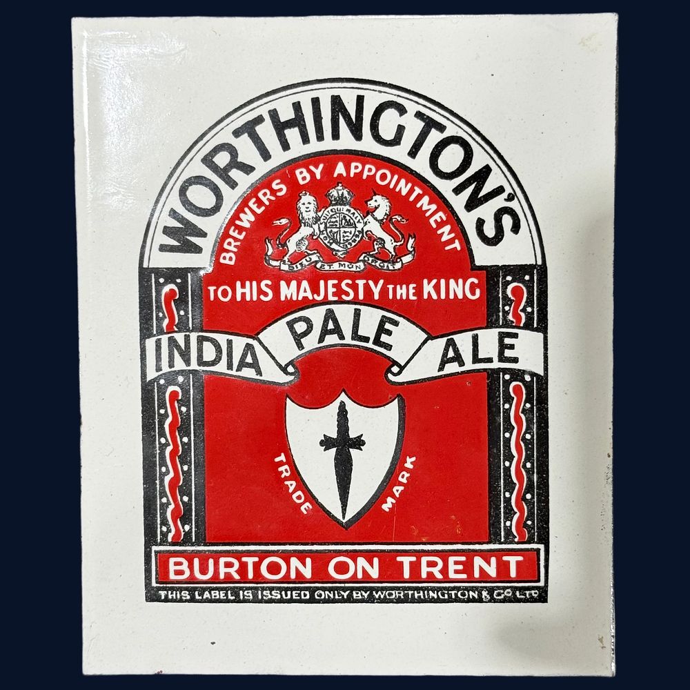 Lot 616: Worthington's India Pale Ale Enamel Advertising Sign
