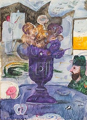 Antonio Possenti, Senza titolo, Anni '60 - Antonio Possenti, Olio su tela, 50x35 cm, Senza titolo 