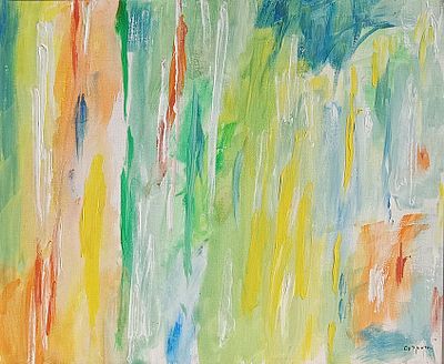 Antonio Corpora, Alba sulla Laguna, 1998 - Antonio Corpora, Acrilico su tela, 60x73 cm, Alba sulla 