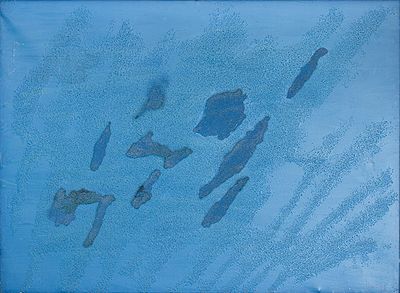 Giulio Turcato, Senza titolo - Giulio Turcato, Olio su tela, 72x100 cm, Senza titolo; Firmato in 