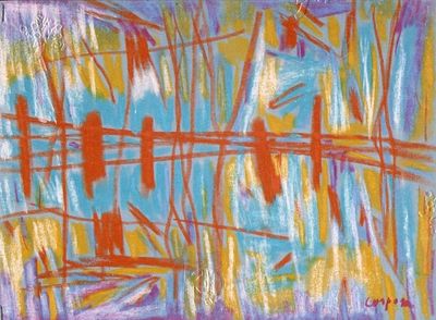 Antonio Corpora, Senza titolo, 1975 - Antonio Corpora, Pastello su carta velluto, 50x65 cm, Senza 