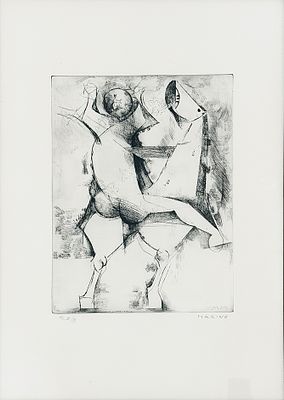 Marino Marini, Senza titolo - Marino Marini, Incisione, Es. III/XX, 69x48,5 cm, Senza titolo; 