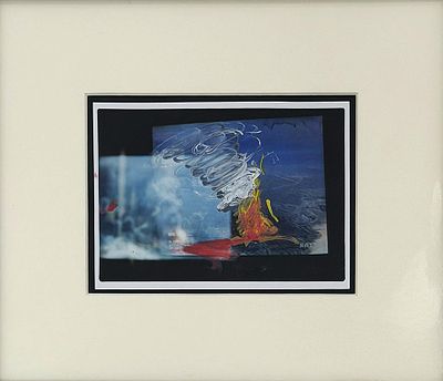 Mario Schifano, Senza titolo - Mario Schifano, Fotografia ritoccata a mano, esemplare unico, 13x18 