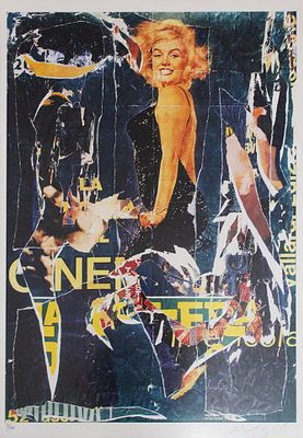 Mimmo Rotella, Senza titolo - Mimmo Rotella, Serigrafia 7/100, 98x67 cm, Senza titolo