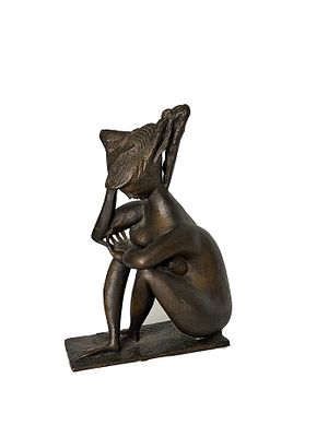 Pericle Fazzini, Sibilla, 1987 - Pericle Fazzini, Scultura in bronzo, Es. 93/100, 39x12x25 cm 