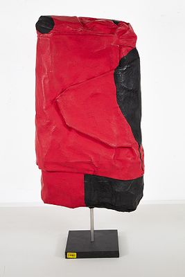 Cesare Berlingeri, Senza titolo, 2007 - Cesare Berlingeri, Scultura in alluminio p.u, 55x29x10 cm 