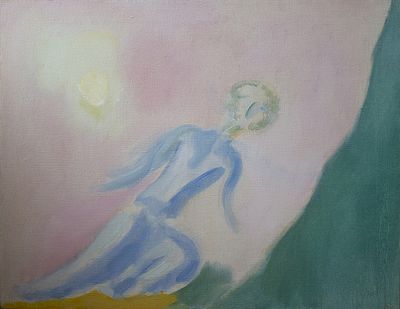 Virgilio Guidi, Figura nello spazio, 1956 - Virgilio Guidi, Olio su tela, 70x90 cm, Figura nello 
