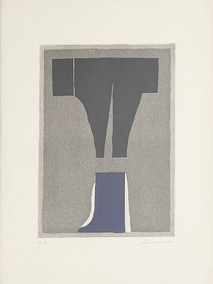 Giuseppe Santomaso, Senza titolo, 1978 - Giuseppe Santomaso, Acquatinta su zinco, Es. 74/99, 45x32 