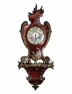 Antique French Bracket Clock. Inspiration by 'Andre Charles Boulle' style (Andre Charles Boulle) 