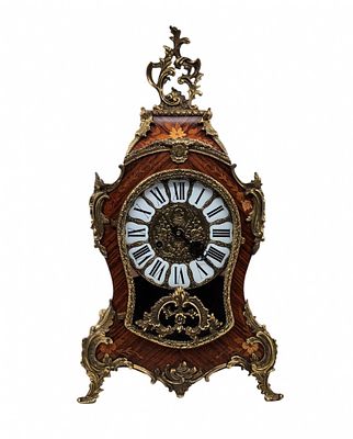 Antique German mantel clock. The mechanism is made by the manufacturer 'Franz Hermle &amp; Sons' 