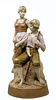 Royal Dux Czech Porcelain Statue. Signed, with hand-painted decorations, 
dated approximately Image - 1