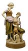 Royal Dux Czech Porcelain Statue. Signed, with hand-painted decorations, 
dated approximately Image - 6