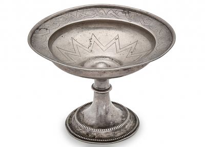 Antique Austro-Hungarian Silver Vessel, Made of 800 Silver, Decorated and Signed. Weight: 150 