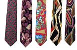 Five High-Quality Designer Ties from Leading Fashion Houses. Pierre Cardin, Pierre Balmain Image - 1