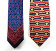 Two High-Quality Silk Ties by Versace. 100% silk, handmade. Some in used conditionImage - 1