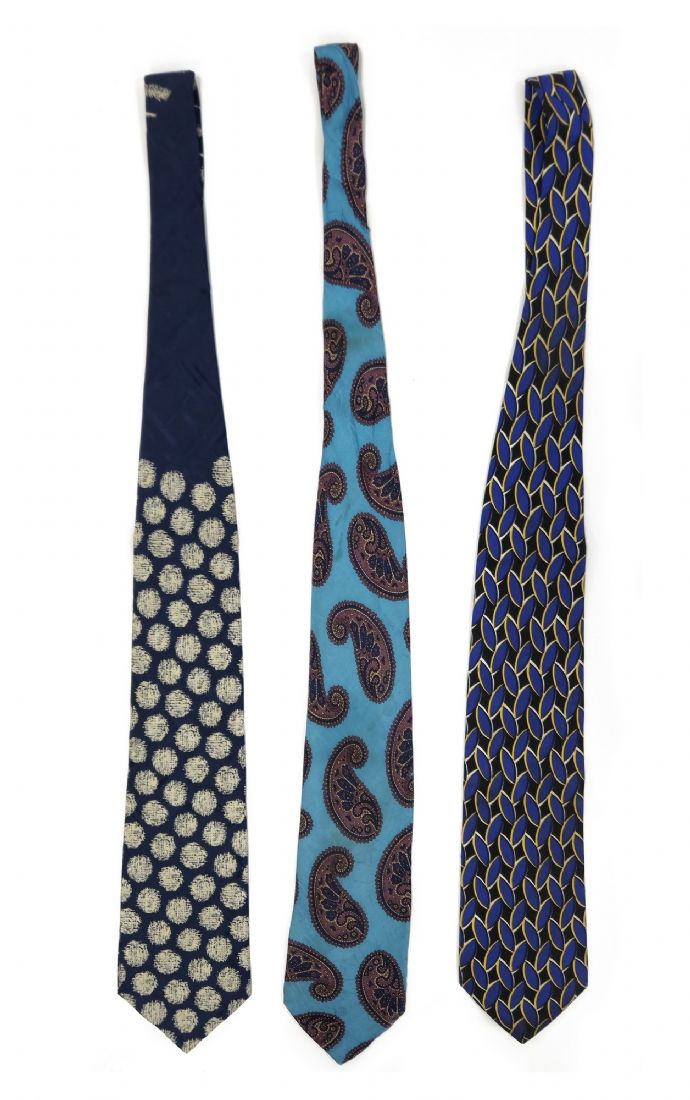 Three Ties by Boss. Three high-quality designer ties by Boss. Some are new and some are used