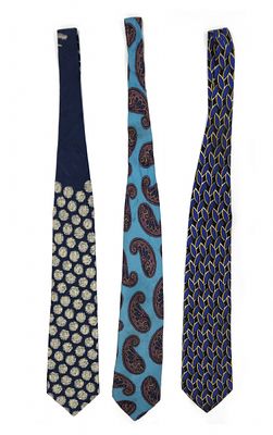 Three Ties by Boss. Three high-quality designer ties by Boss. Some are new and some are used