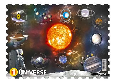 Belgium 2024 The Wonderful Universe of Postage Stamps Belgian Space Exploration on Solar System 
