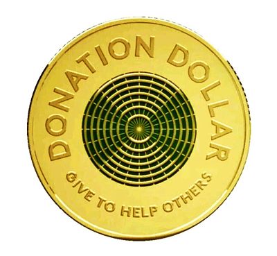 Australia 2021 Beautiful Donation Color Coin Collection Give to Help Others . Country Australia 