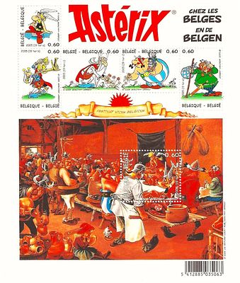 Belgium 2005 Asterix Rare Large Souvenir Sheet one of The Best Comics Themed Stamp Collection