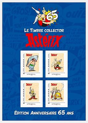 Asterix 65th Anniversary Limited Edition Collectible Stamps Sheet