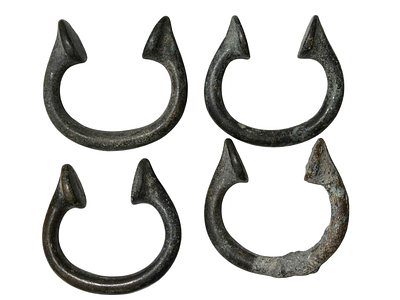Bronze Bracelet shape Ingots, MEANS OF PAYMENT Persian Period 6-4 Century BC. Size: 58mm. - 61mm.