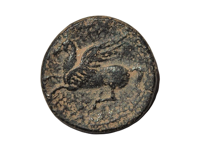 SICILY, Syracuse. Timoleon and the Third Democracy. 344-317 BC. Bronze (Æ) Litra . Struck circa