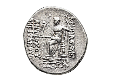 Seleukid Kings. Antiochos IV Epiphanes. 175-164 BC. Silver (AR) Tetradrachm coin. Weight 16.70