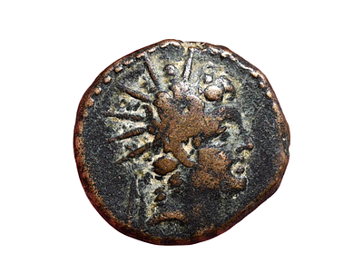 SELEUKID KINGS, Antiochos VI Dionysos 144-142 BC. Chalkis by Belos(?) mint bronze coin. Weight
