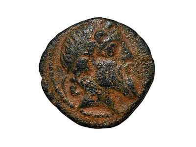 Seleukid Kings, Demetrios II Nikator. First reign, 146-138 BC. Damaskos mint Æ bronze coin.