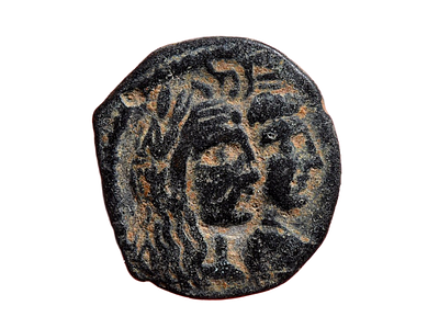 Nabataean Kingdom. Aretas IV with Shuqailat. 9 BC-AD 40. Petra mint. Bronze (Æ) coin. Weight