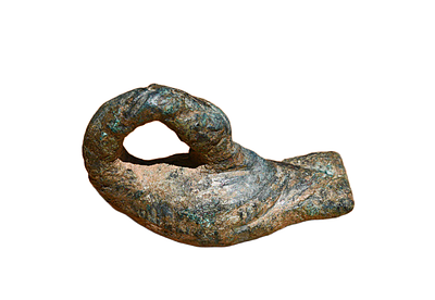 Iron Age 11-7 Century BC. Bronze (AE) weight Swan shape. Weight 25.10 grams, Size 35 mm. long.