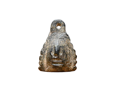 Supposedly Late Roman Period / Early Byzantine Bronze Face Weight 4-6 Cקמאורט AD. Weight 8.48 gram.