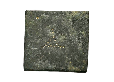 Byzantine 5-8 century AD. Bronze Weight: Δ - (4) Nomismata. Weight: 12.04 grams. Size: 25 mm.