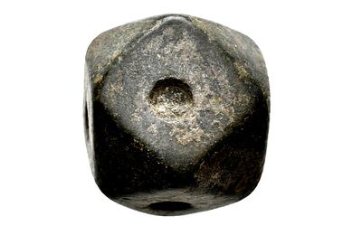 Islamic Bronze 10 Dirham Multiface Weight 13-17 century AD. Weight 29.89 grams, Size 15 mm.
